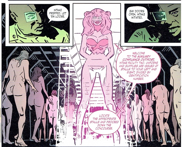 Art from Kelly Sue DeConnick’s "Bitch Planet", published through Image Comics