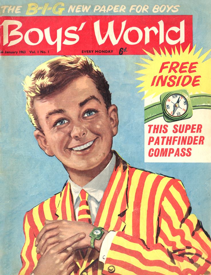 The first issue of Boy's World. Image with thanks to Shaquille le Vesconte