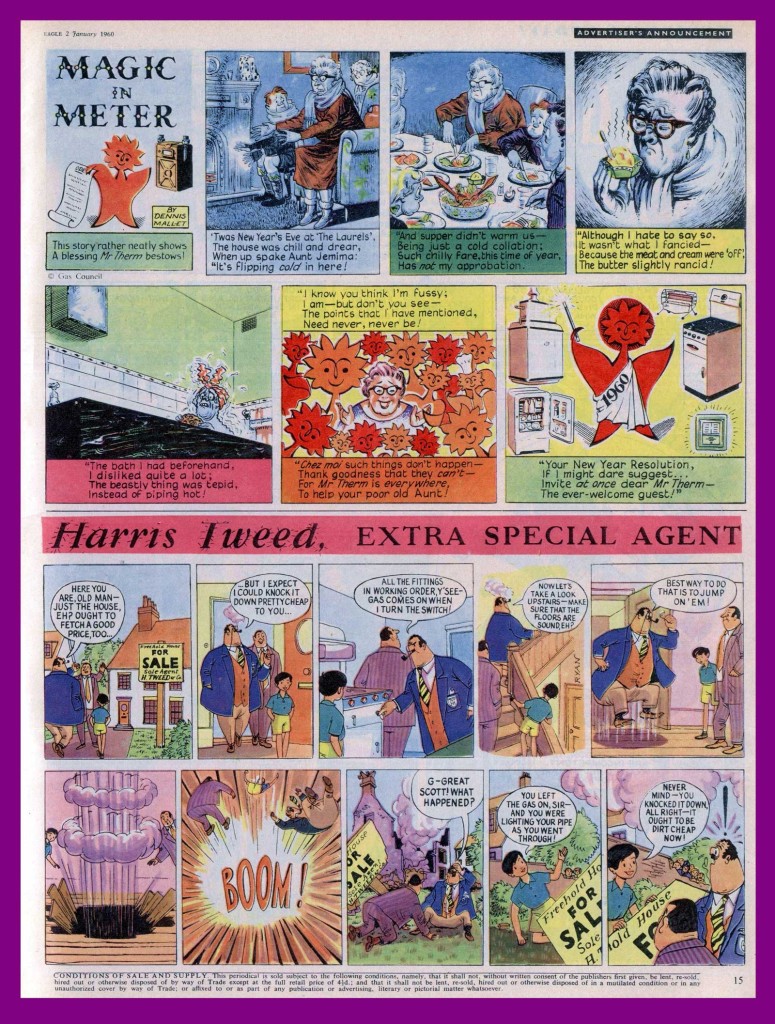 The Harris Tweed embarrassment appeared in Eagle in the issue cover dated 2nd January, 1960