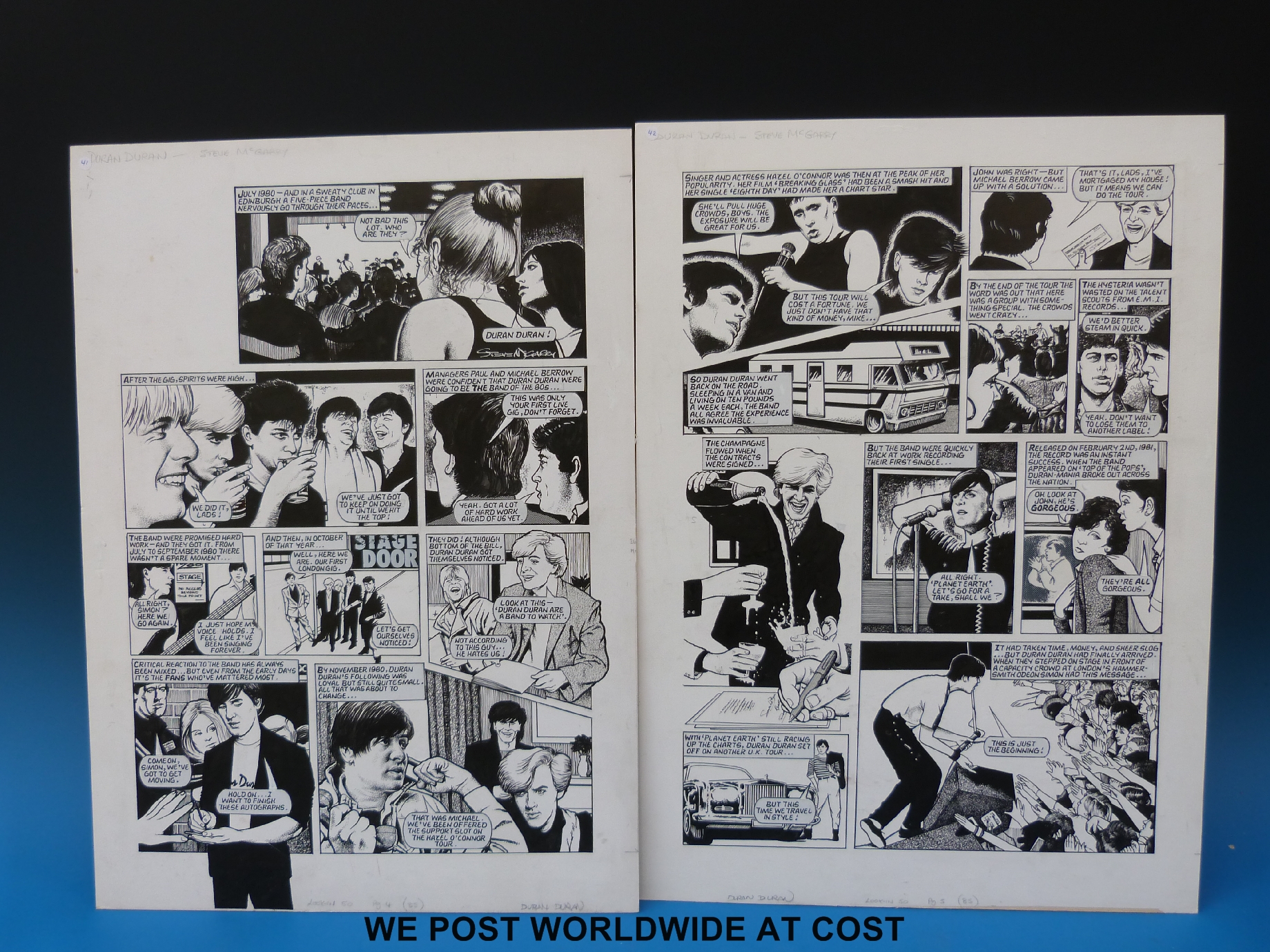 The "Duran Duran" strip from Look-In Issue 50, by Steve McGarry