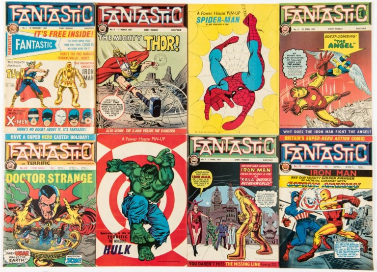 A complete run of the early Marvel-reprint dominated 1960s title Fantastic forms part of this auction