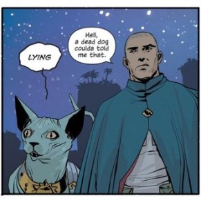 Lying Cat from Saga by Brian K. Vaughn and Fiona Staples