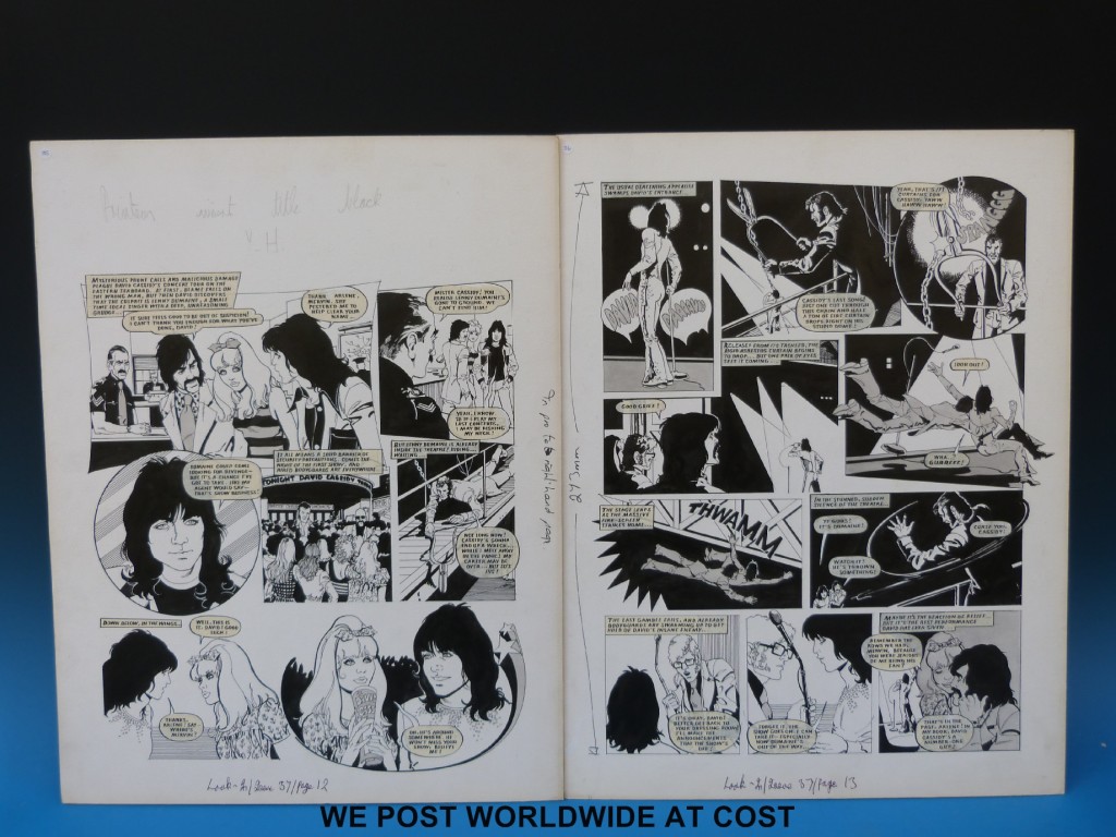 A Look-In "David Cassidy" strip by Alan Parry for Issue 37