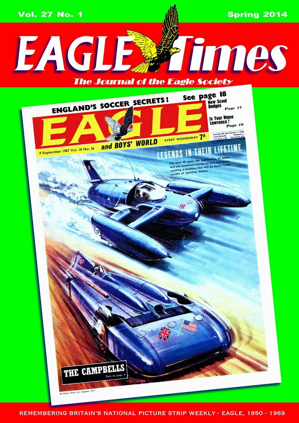 Eagle Times Volume 27 Number One - Cover