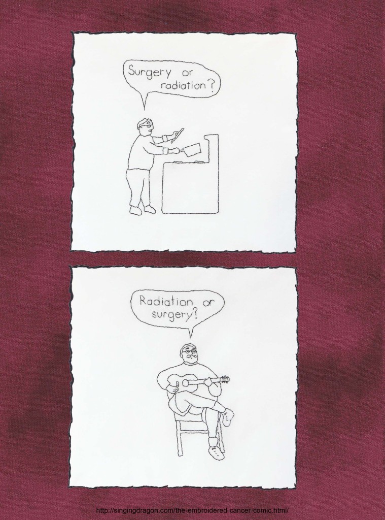 'Embroidered Cancer Comic' by Sima Elizabeth Shefrin