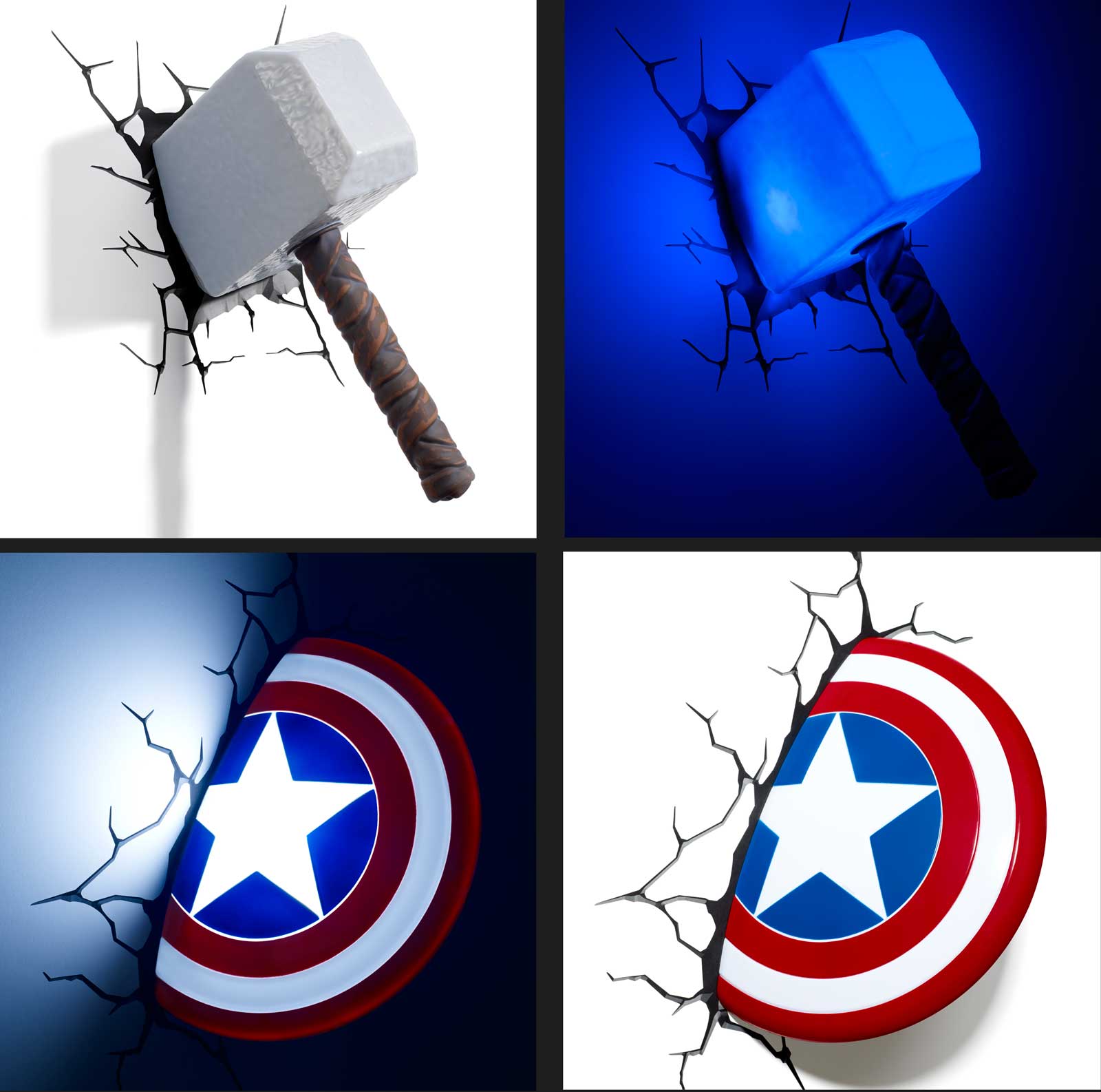 Captain America and Thor 3D Light FX Images courtesy RED5