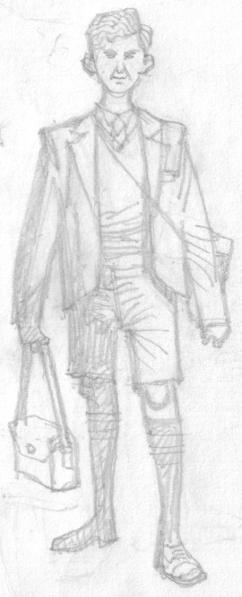 Pencils for one of the characters in Kestrels, written by Ben Dickson