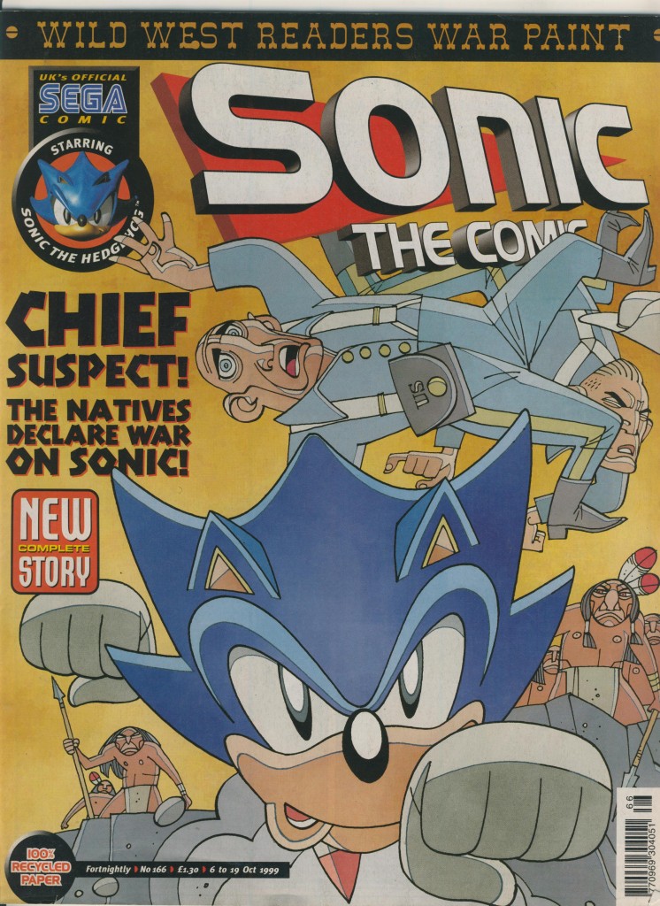 One of Mick McMahon's covers for Sonic the Comic
