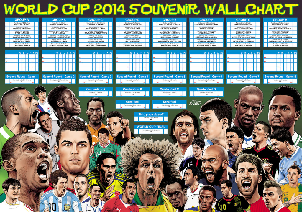 Sunday Times World Cup 2014 Poster by Steve McGarry