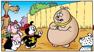 "Pup Parade" is back in The Beano, drawn by Lew Stringer. The second new story features in this week's issue