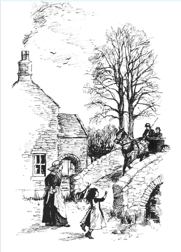 One of Shirley Bellwood's illustrations for a 2012 edition of The Mill on the Floss