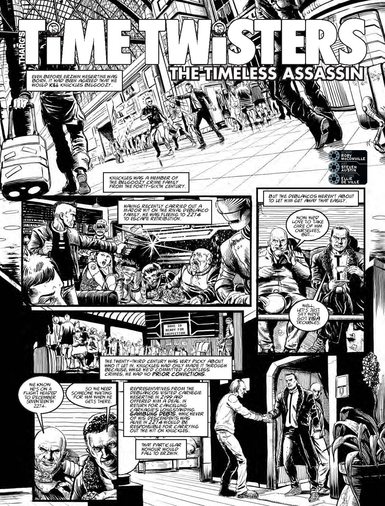 2000AD Prog 1982: "The Timeless Assassin" Page 1