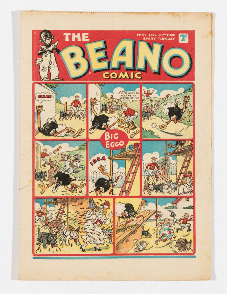 Beano Issue 91 (1940). A propaganda war issue. Lord Snooty and Pals repel Nazi invasion! 