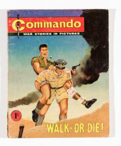 Commando #1, published in June 1961. Art by Ken Barr