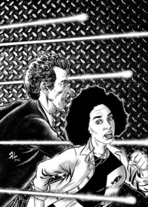 More art by Russ Leach: the Twelfth Doctor and Bill.