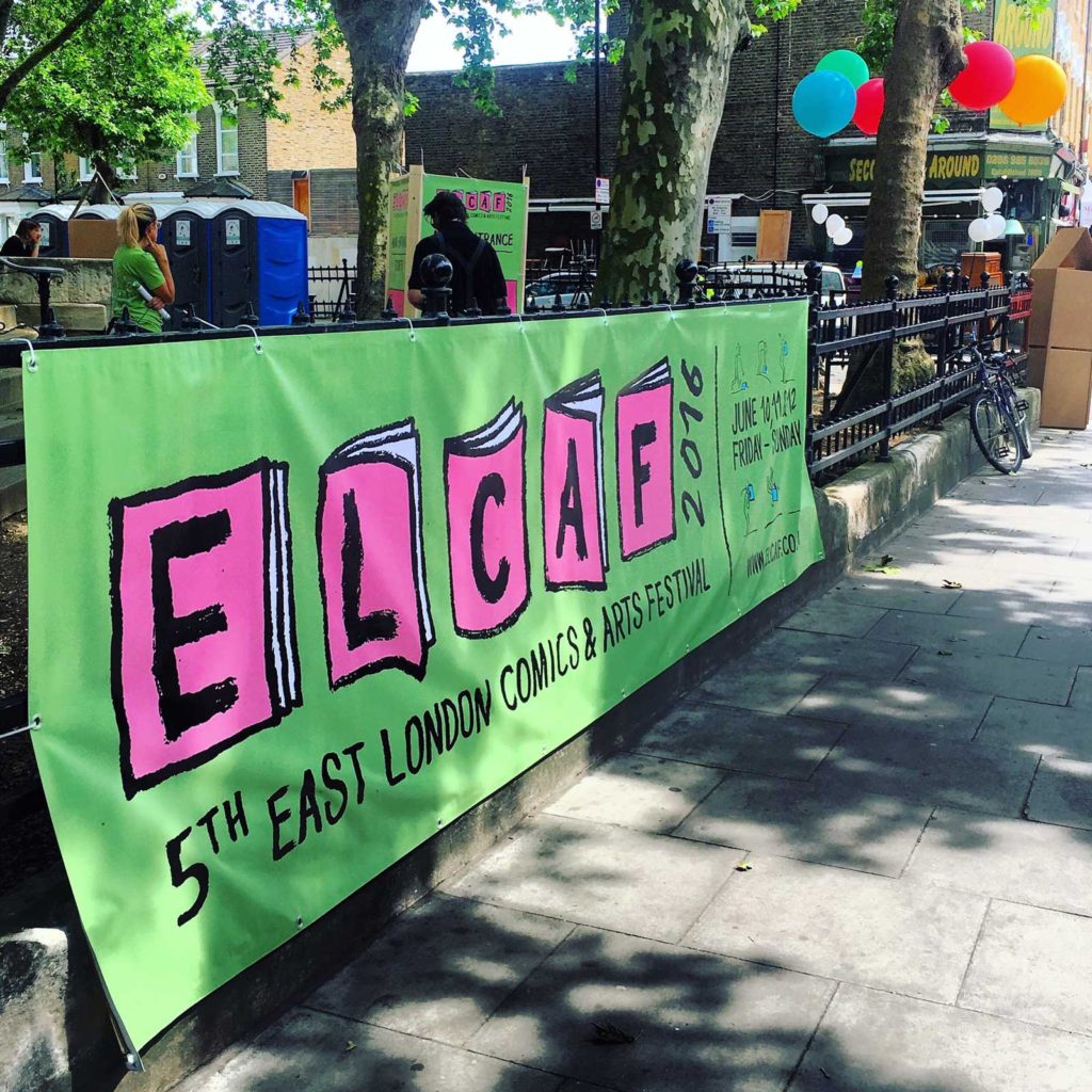 East London Comics Art Festival 2016 - Banner