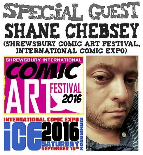 Episode 54 - Shane Chebsey and Shrewsbury Comic Arts Festival