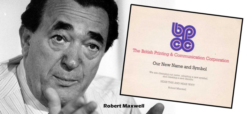 Robert Maxwell and the BPCC change of address