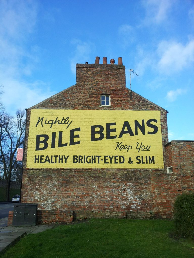 Ghost signage for Bile Beans in York. Image: ilovetigerplanes