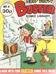 The very recognisable Buster on the cover of an issue of Buster Comic Library, a digest sized publication which accompanied the regular Buster weekly, which ran for 30 issues between September 1984 and November 1985. 