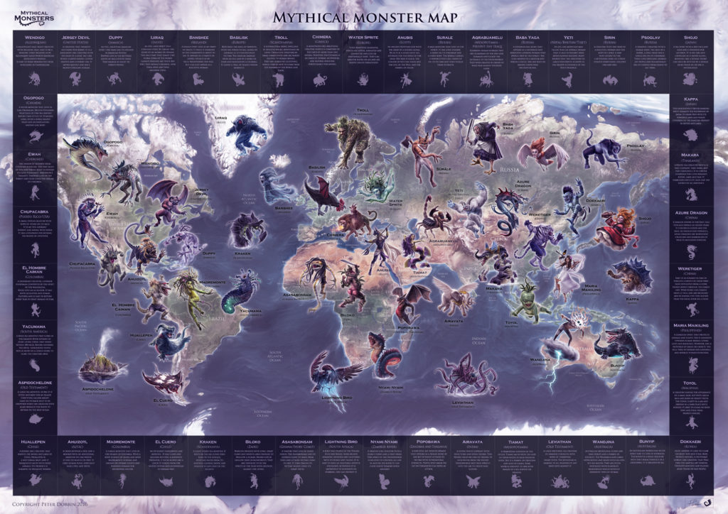 Mythical Monsters Map