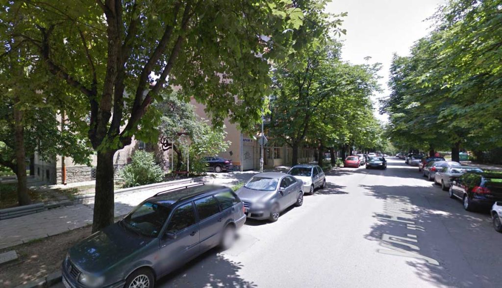 Operating from somewhere on this leafy street in Sofia, a web company has hijacked Sevenpenny Nightmare's copyrighted content. (Image via Google Maps)