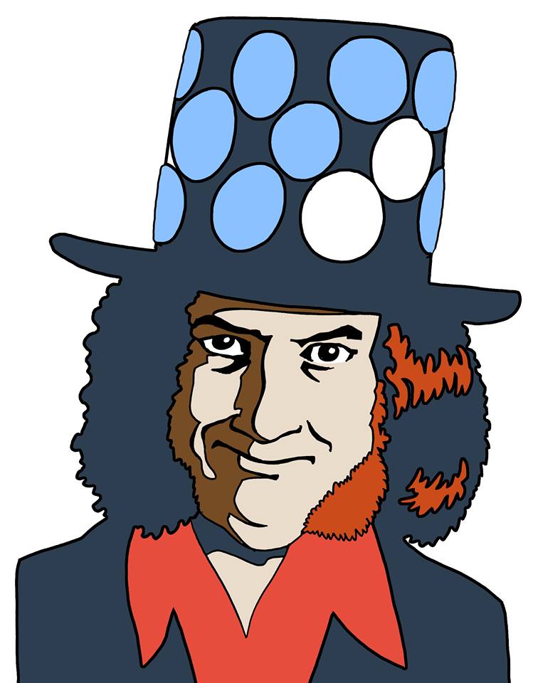Noddy Holder on his home turf of Beechdale Estate, art by Hunt Emerson