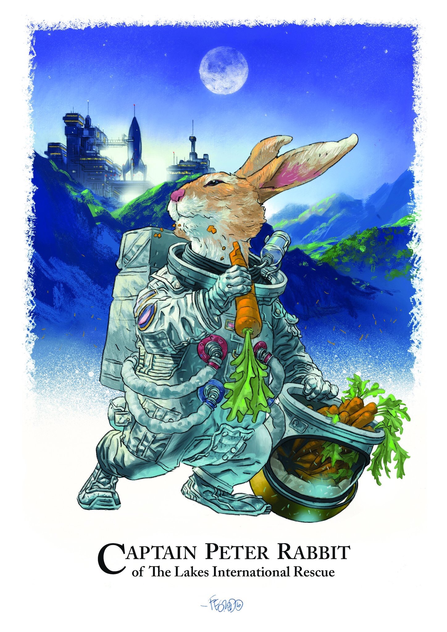 Captain Peter Rabbit of The Lakes International Rescue by Duncan Fegredo