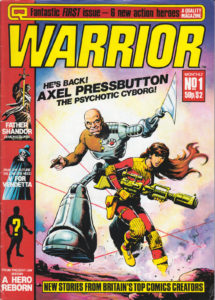 Steve Dillon's cover for Warrior Issue One