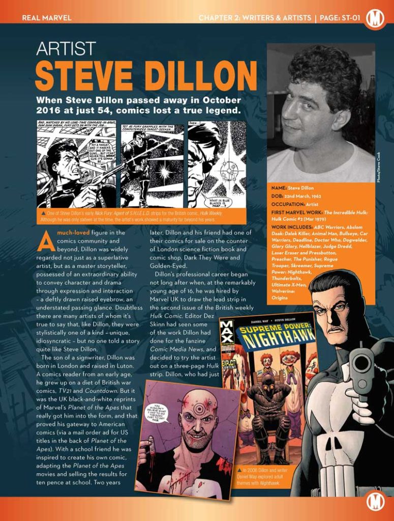 Marvel Fact Files 203 - Steve Dillon Tribute