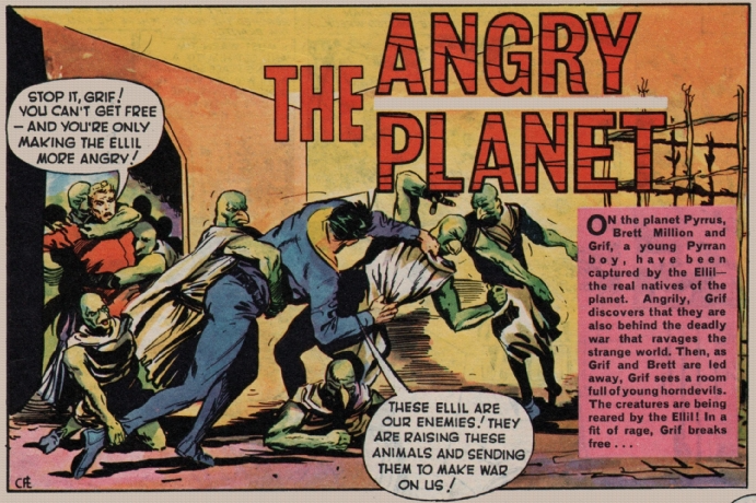 The Angry Planet - art by Frank Langford