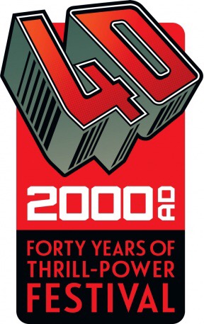 2000AD Forty Years of Thrills Festival Logo