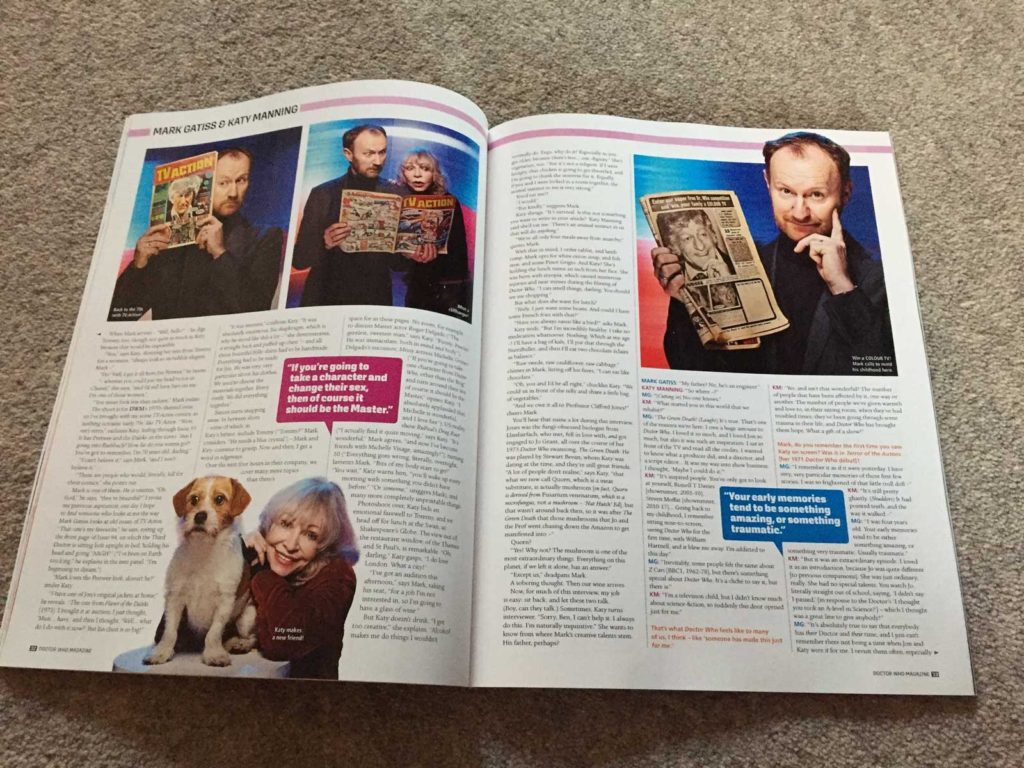 Doctor Who Magazine 508 - Gatiss Manning Interview Sample