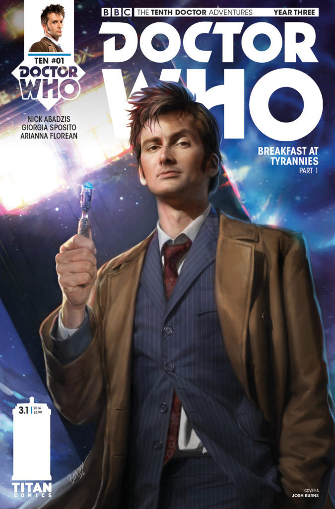 Doctor Who: The Tenth Doctor Year 3 #1 Cover A by Josh Burns