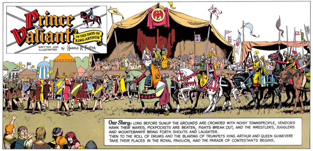A panel from an episode of Prince Valiant published 2nd February 1964