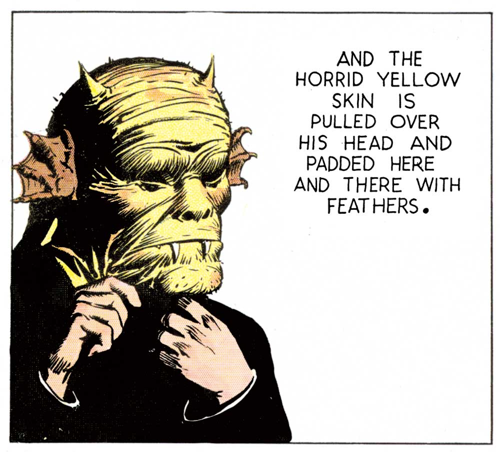 A demonic looking character from "prince Valiant", published in 1937...