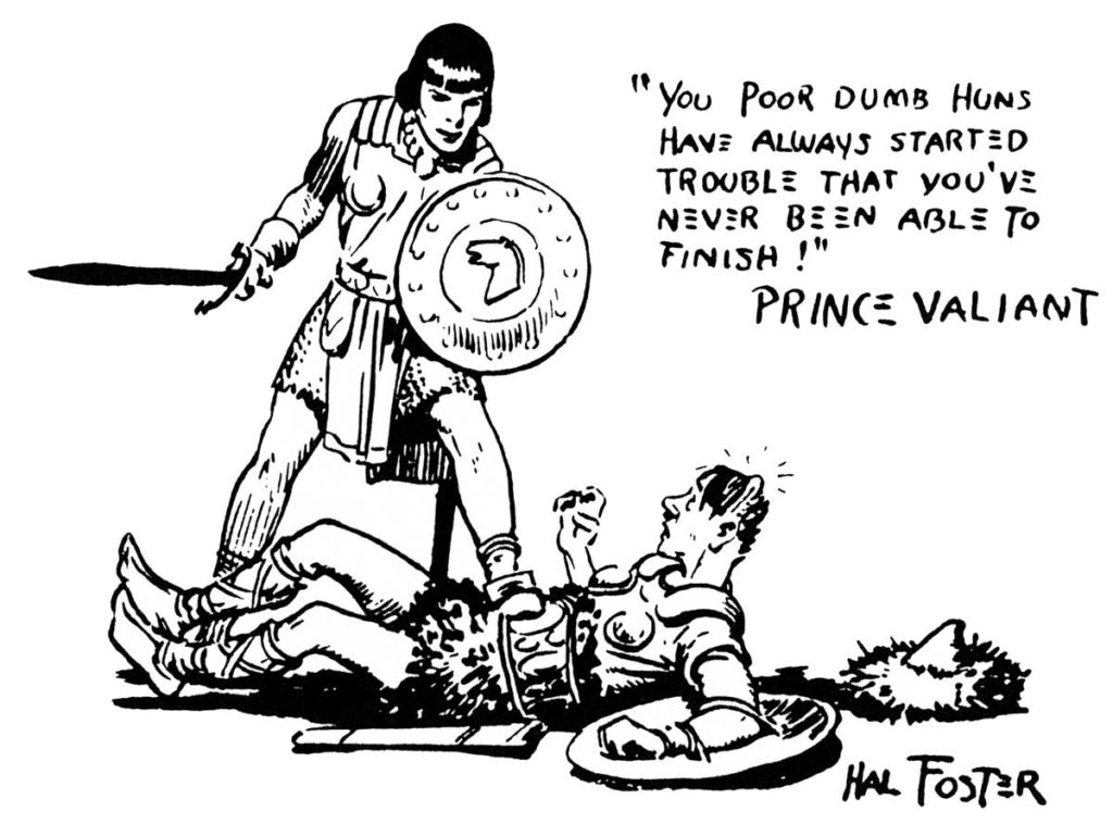 World War Two propaganda featuring Prince Valiant