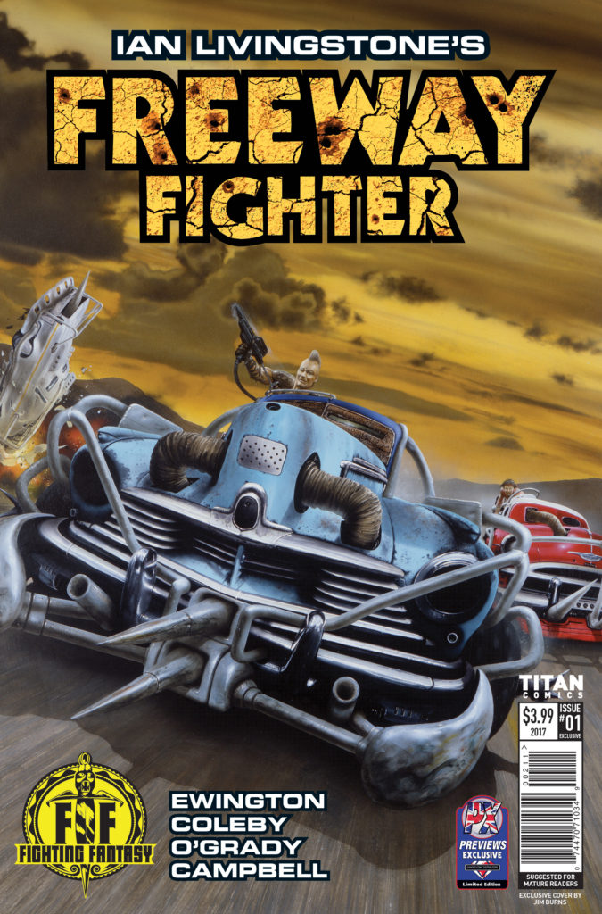 Freeway Fighter #1 - Diamond Variant by Jim Burns
