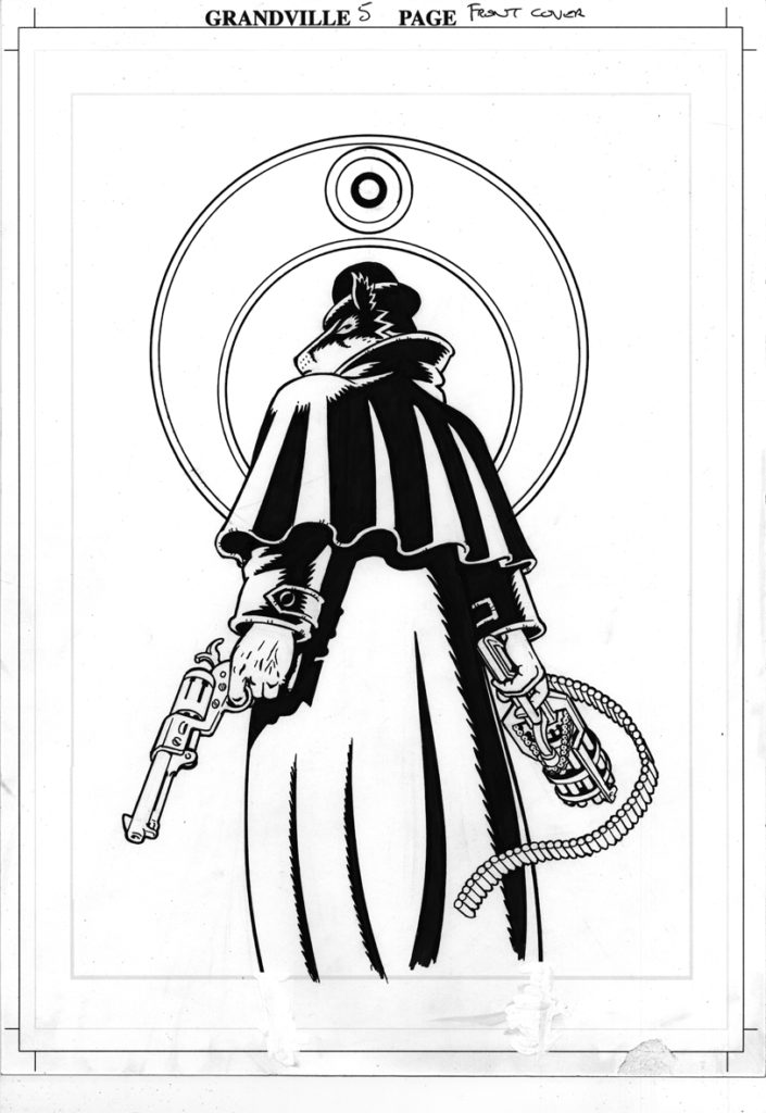 Bryan's art for the cover of Grandville: Force Majeure