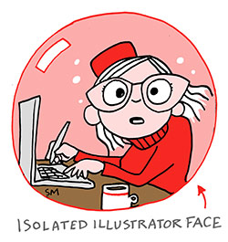 Sarah McIntyre - Isolated Illustrator Face