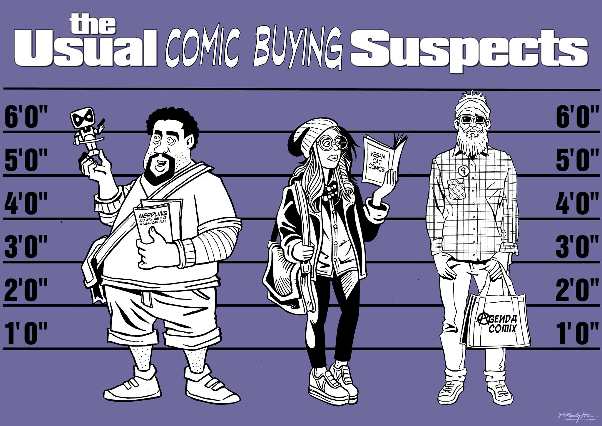 The Usual Comic Buying Suspects by David Broughton
