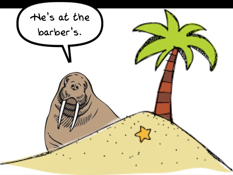 Desert Island Mash Up Cartoon by John Freeman