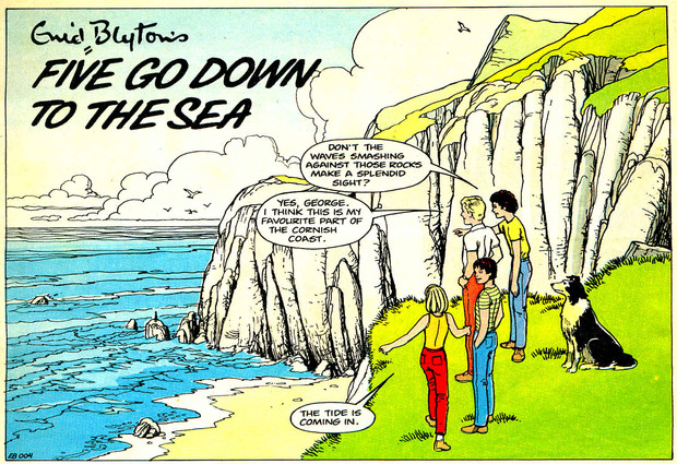 The opening panel from John's strip for Enid Blyton Adventures Issue One