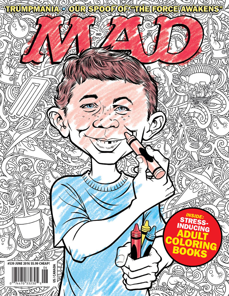 The cover of MAD Issue 539 by Tom Richmond