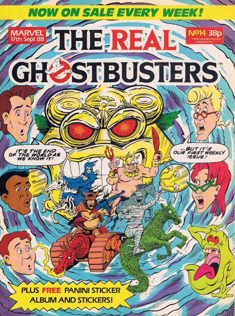  The first weekly issue of The Real Ghostbusters, cover by Andy Lanning
