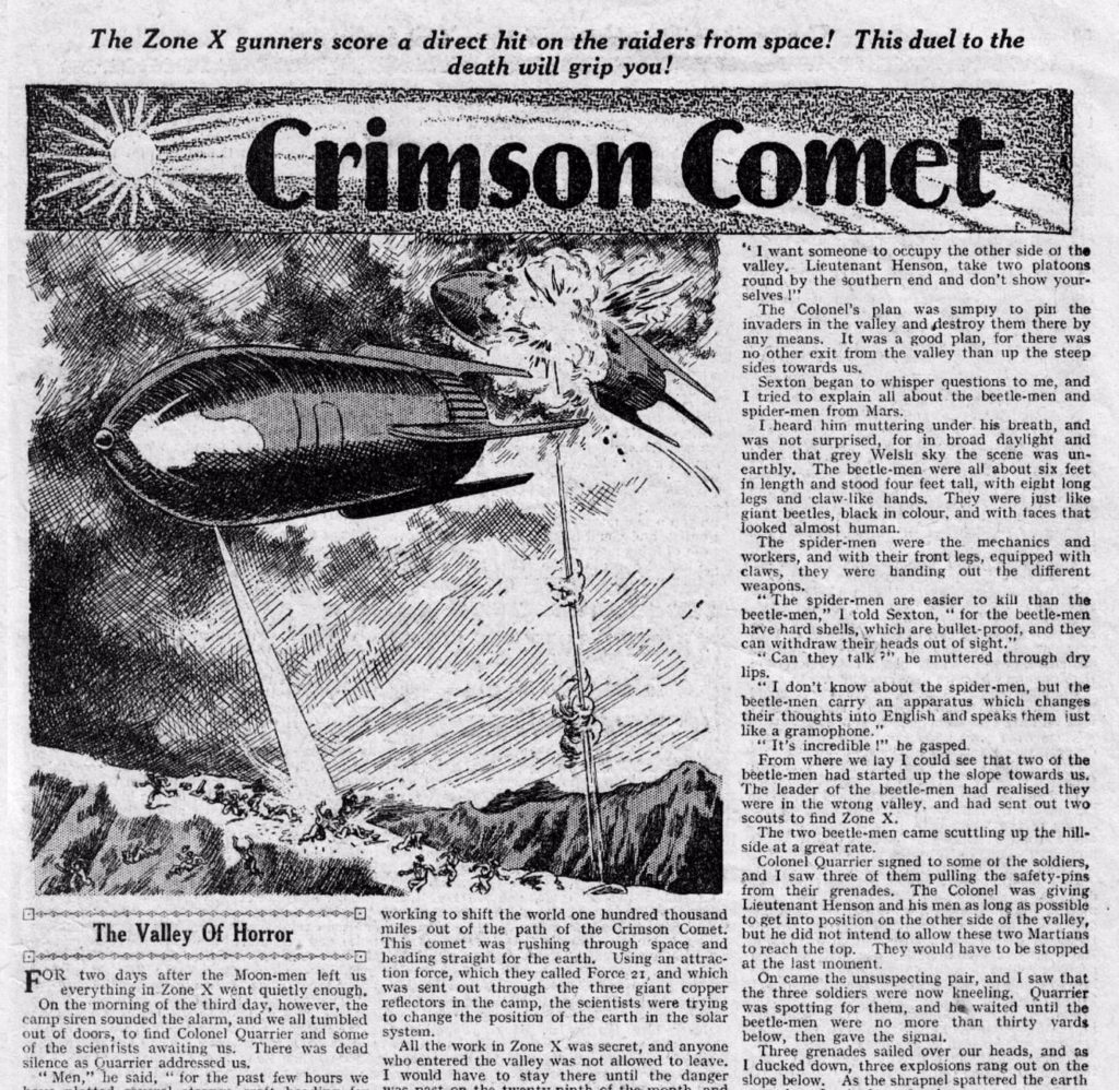 "Crimson Comet" - Wizard, 1946