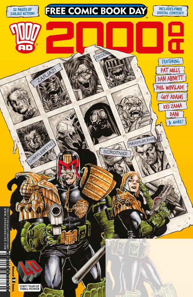 2000AD Free Comic Book Day 2017 - Cover