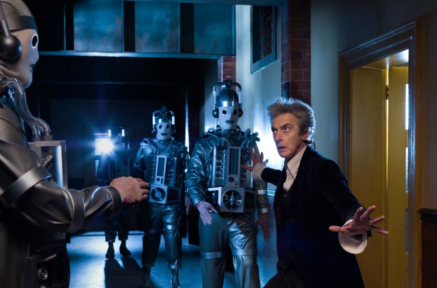 The Twelfth Doctor (Peter Capaldi) faces Cybermen in the final episodes of Season 10, airing soon. Image: BBC