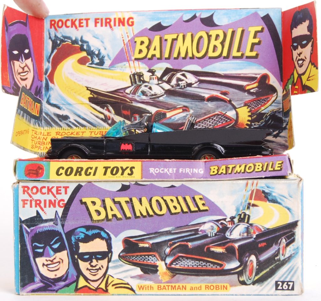 Corgi Batmobile (Model Number 267) Box Art