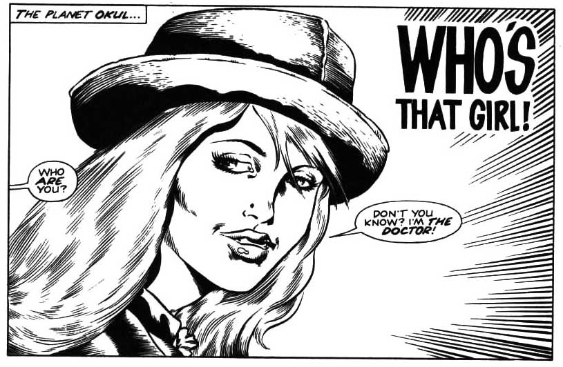 A panel from Incredible Hulk Presents #9 - Doctor Who - Who's That Girl